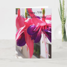 Cartão Aniversário de Casamento Personalizado de 70 Fuchs