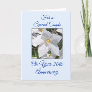 Cartão Aniversário de Casamento Personalizado Floral Bran