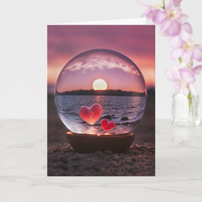 Cartão Aniversário de Casamento Soulmate Spiritual (Orquídea)