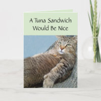 Aniversário De Cat E Um Sanduíche De Atum