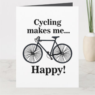 Cartão Aniversário de Ciclista de Ciclismo de Bicicleta