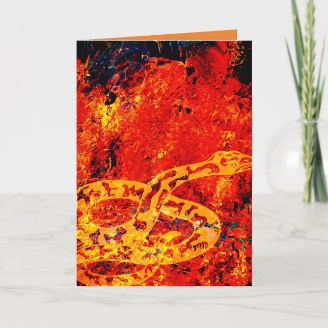 CARTÃO ANIVERSÁRIO DE COBRAS (Frente)