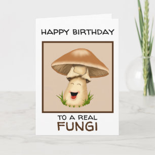Cartão Aniversário de Cogumelo Fungi