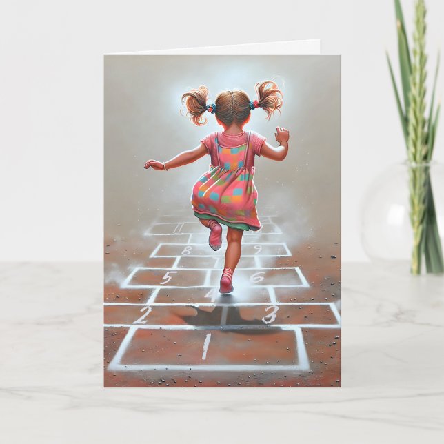 Cartão Aniversário de Criança Interior (Frente)