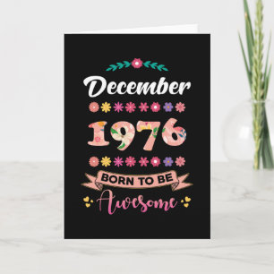 Cartão Aniversário de dezembro de 1976