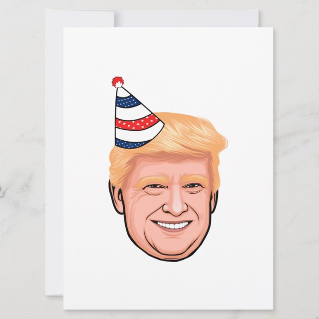 CARTÃO ANIVERSÁRIO DE DONALD TRUMP (Frente)
