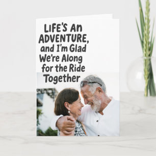Cartão Aniversário de Foto Personalizada Divertida e Sent