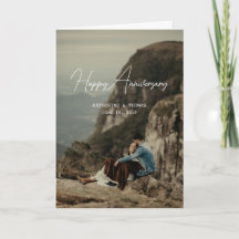 Aniversário de foto personalizada minimalista retr