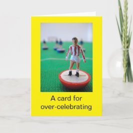 Cartão Aniversário de futebol