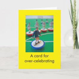 Cartão Aniversário de futebol