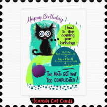 Aniversário de Gato Medroso de Matemática Avançada
