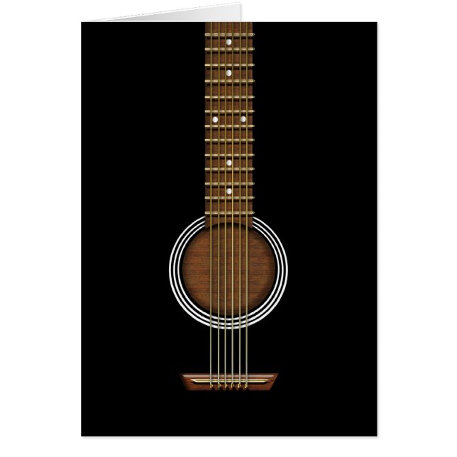 CARTÃO ANIVERSÁRIO DE GUITAR ACÚSTICO (Frente)