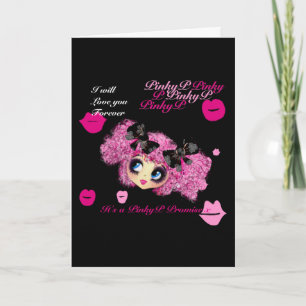 Cartão Aniversário de Kawaii - personalizado