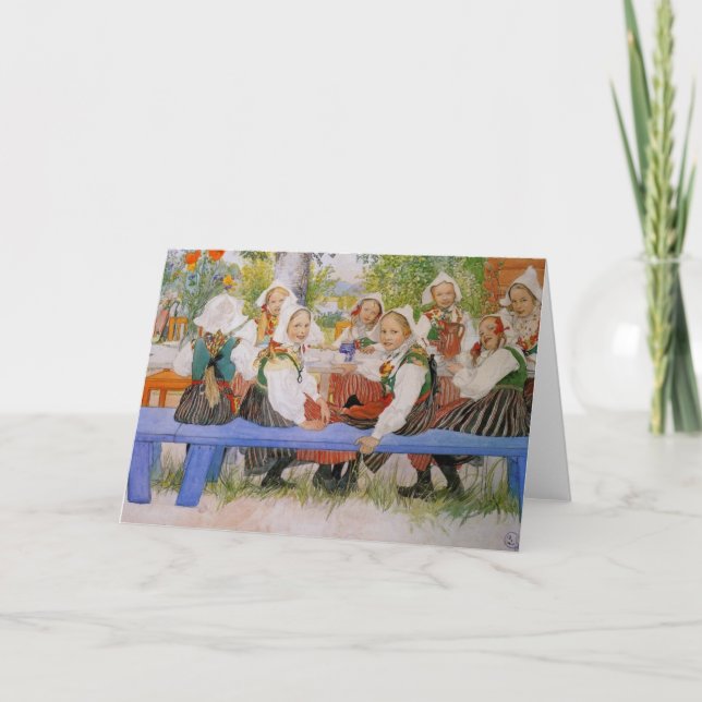 Cartão Aniversário de Kersti 1909 (Frente)