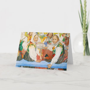 Cartão Aniversário de Kersti por Carl Larsson