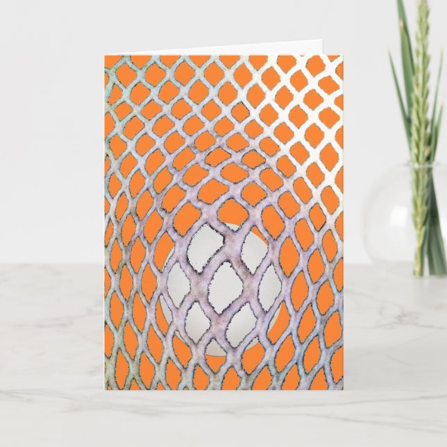 Cartão Aniversário de Lacrosse (Frente)