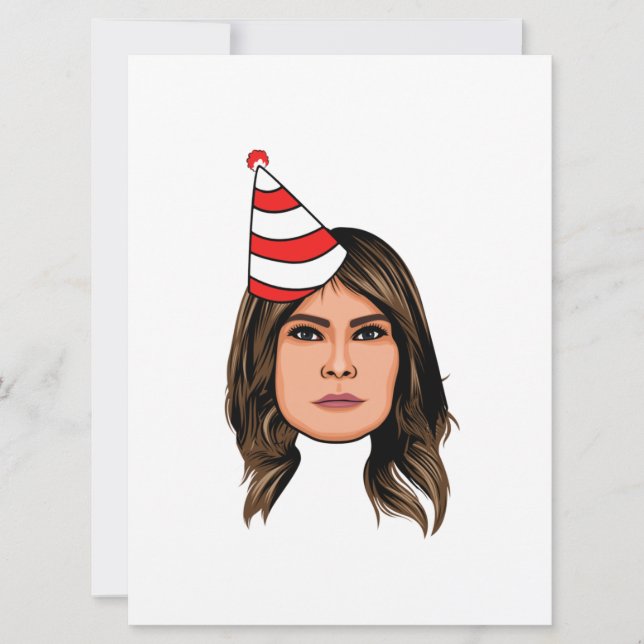 CARTÃO ANIVERSÁRIO DE MELANIA TRUMP (Frente)