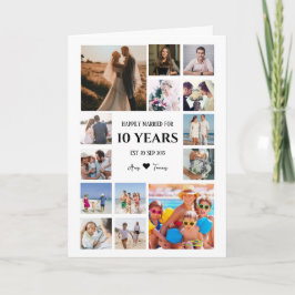 Cartão Aniversário de Milestone com Foto de Nomes de Casa