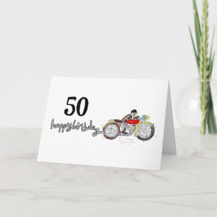 Cartão Aniversário de Moto Personalizado