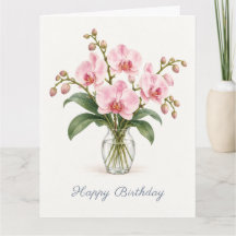 Aniversário de Orquídea Rosa