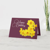 Aniversário de Prum Plum Background Amarelo
