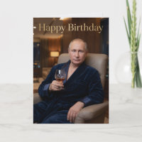 Aniversário de Putin Sátira de Homem Forte