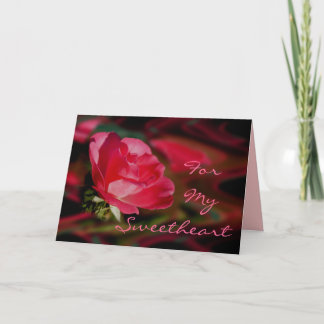 Cartão Aniversário de Rosa de nocaute - personalize qualq