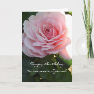 Cartão Aniversário de Rosa Rosa Elegante