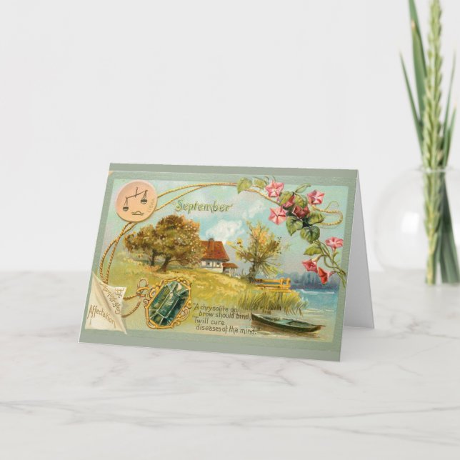 Cartão Aniversário de setembro (Frente)