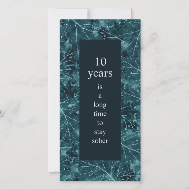 Cartão Aniversário de Sobriedade por muito tempo para fic (Frente)