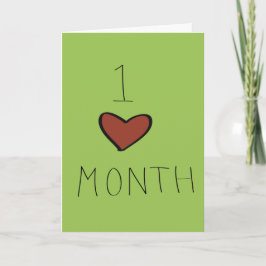 Cartão Aniversário de um Mês