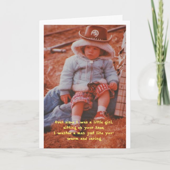 Cartão Aniversário - Desde que eu era uma garotinha, sent (Frente)