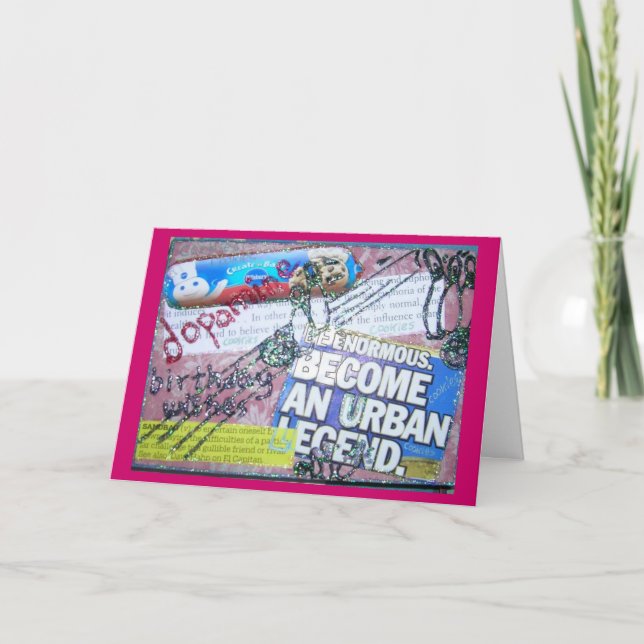 Cartão Aniversário Deseja (Frente)