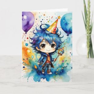 Cartão Aniversário Deseja do Pequeno Explorador