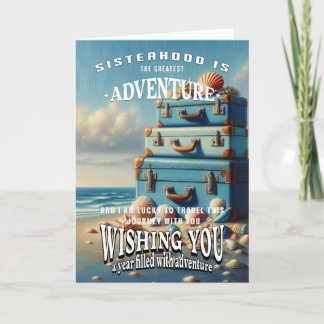 Cartão Aniversário Deseja Irmã