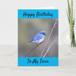 CARTÃO ANIVERSÁRIO DESEJA MINHA **IRMÃ GÊMEA**