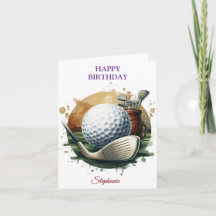 Aniversário Divertido Amantes de Bola de Golfe
