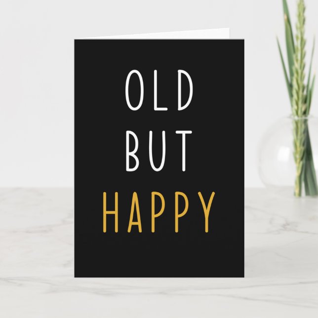 Cartão Aniversário Dizendo Engraçado (Frente)