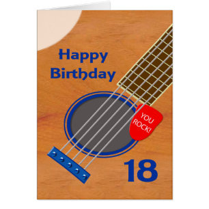 Cartão Aniversário do 18º Aniversário do Jogador de Vi