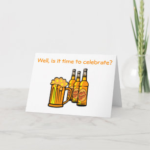 CARTÃO ANIVERSÁRIO DO "40º" CELEBRADO PELA CERVEJA