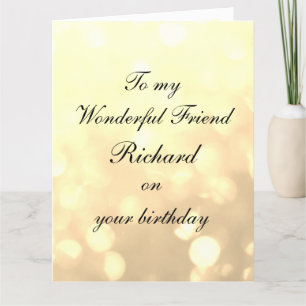 Cartão Aniversário do Amigo Personalizado