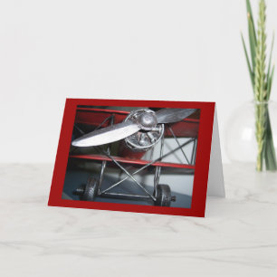 Cartão Aniversário do avião