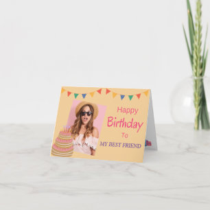 Cartão Aniversário do Bolo de Aniversário Personalizar Fo