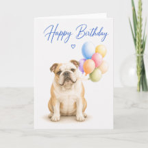 Aniversário do Bulldog Inglês