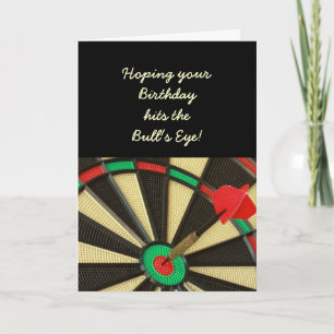 Cartão Aniversário do bullseye