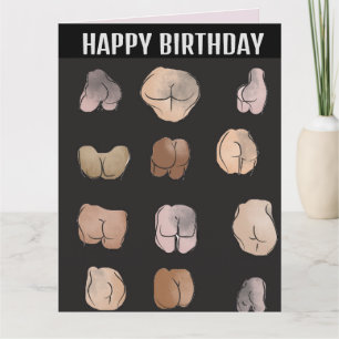 CARTÃO ANIVERSÁRIO DO BUMBUM ENGRAÇADO
