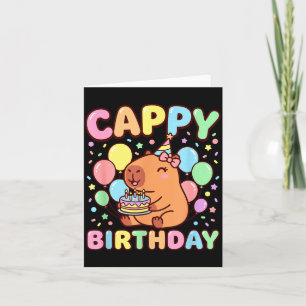 Cartão Aniversário do capivara feliz aniversário