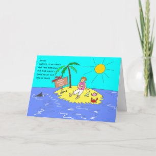 Cartão Aniversário do Cartoon Engraçado das Mulheres