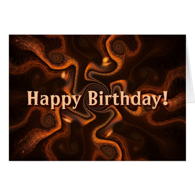 Cartão Aniversário do Chocolate Mexicano (Frente Horizontal)