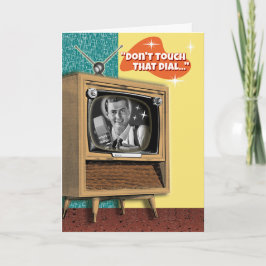 Cartão Aniversário do Conjunto Clássico de TV